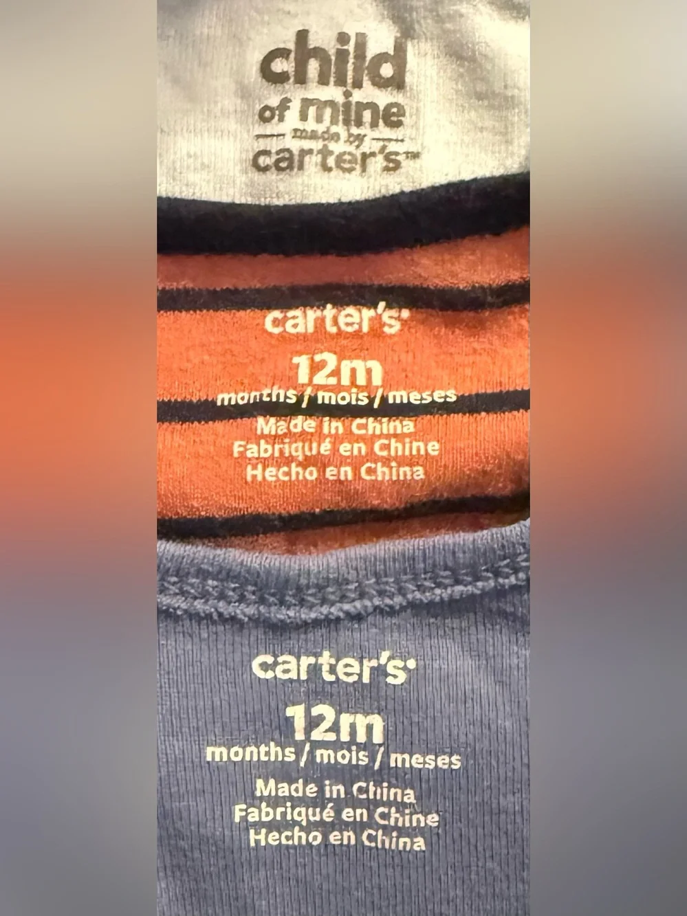 12 Months Baby Boys Short Sleeve Bodysuits Carter’s Winter All Seasons